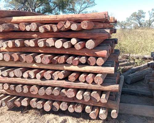 Postes Quebracho Colorado Labrados 2.20 Mts