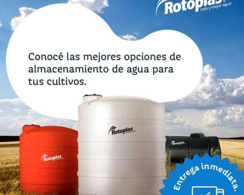 Tanque Vertical de 20.000 Litros de Plástico - Rotoplas