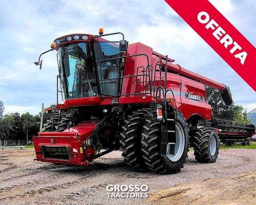 Cosechadora Case 7130, Draper 35 Pies, 1.400 Horas, 2016
