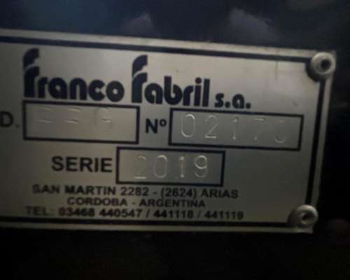 Usado - Franco Fabril - 25 a 52 - Hidráulico - año 2019