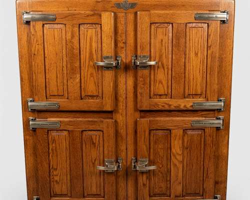 Heladera Puerta de Madera