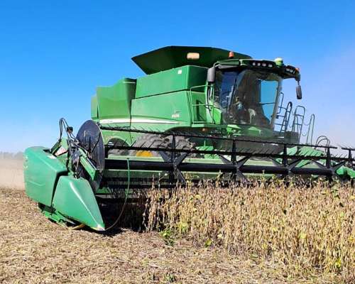 Cosechadora John Deere S670, 2wd, Dual, Draper de 40 P, 2015