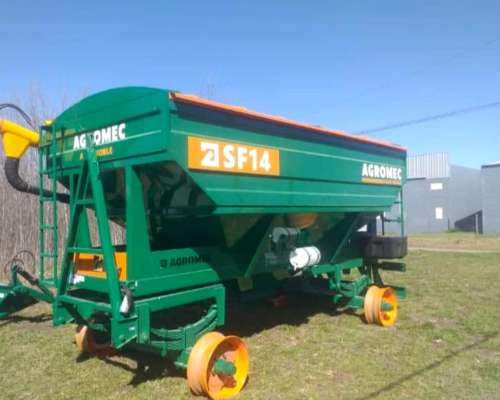 Tolva Agromec de Semilla y Fertilizante, Cap. 14 TN, Full