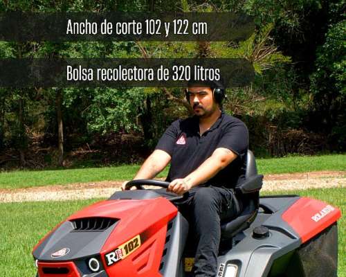 Tractor Cortacésped RH122 con Bolsa Recolectora 22hp