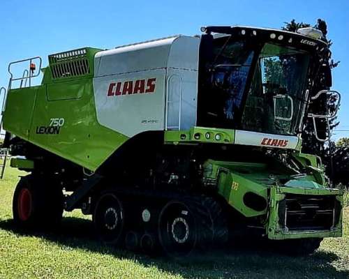 Cosechadora Claas Lexion 75o con Orugas