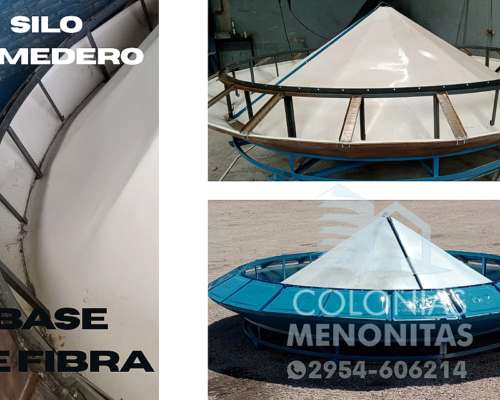 Nuevo Silo Comedero Base de Fibra - Colonias Menonitas