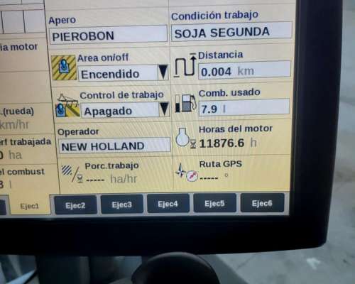 New Holland T8.325 año 2012. M 12.000 HS. Piloto. LEV 3p