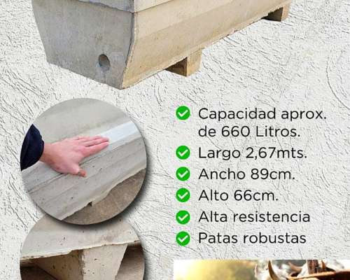 Bebedero de Hormigon Reforzado