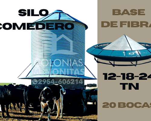 Nuevo Silo Comedero Base de Fibra - Colonias Menonitas