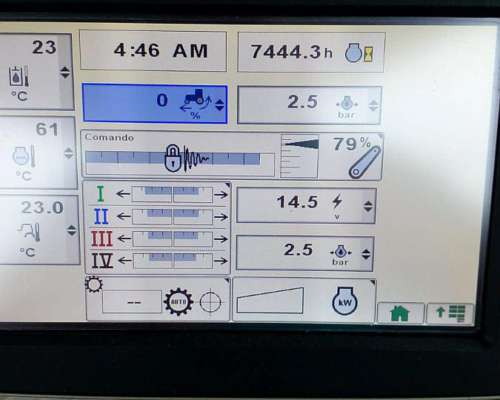 John Deere 8310 R. año 2013. Americano. 7400 HS. Piloto