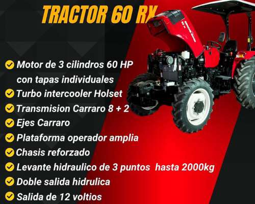 Tractor Apache Solis 60rx 4wd