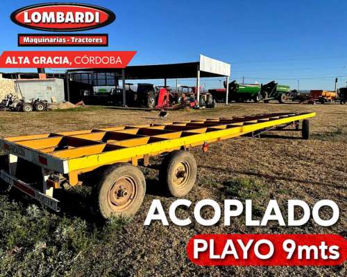 Acoplado Playo de 9 Mts de Largo, Usado
