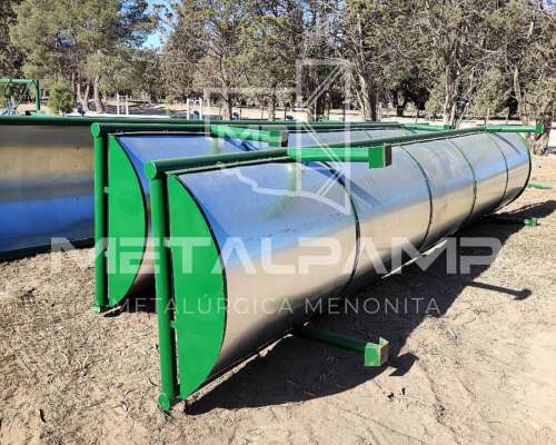 Comedero Lineal Galvanizado, Tambor o Plástico.