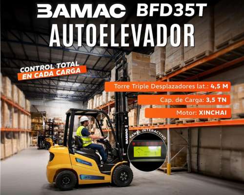 Autoelevadores Bamac - Nuevos 2026 - Diesel / VS. Opciones