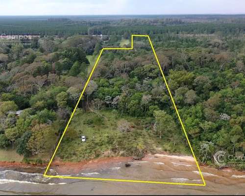 Chacra de 3.7 Ha Sobre Rio Paraná y Sobre Ruta. sin Mejoras.