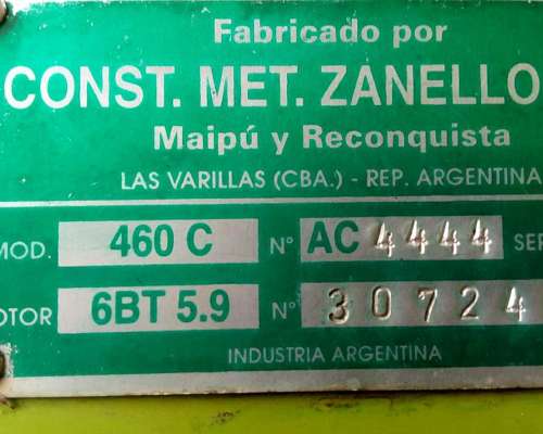 Usado - Zanello 460c - Motor Cummins - Mod. 1998 - Original