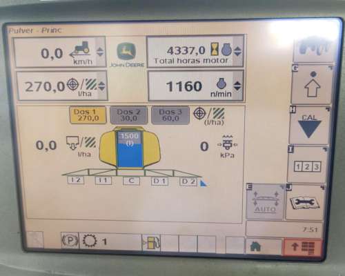 John Deere 4630 año 2012. 4500 HS. 28 Mts Labor. Piloto - Agroads
