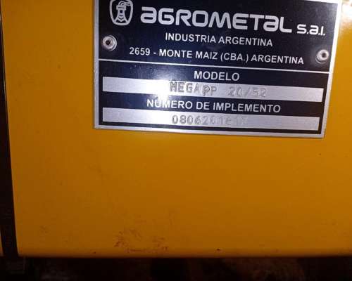 Semb Grueso - Agrometal TX Mega - 20 a 52, PP. año 2020