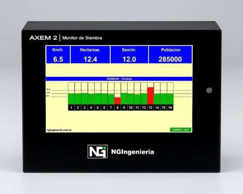 Monitor de Siembra Axem 2 — Táctil Color 7, Hasta 64 Surcos
