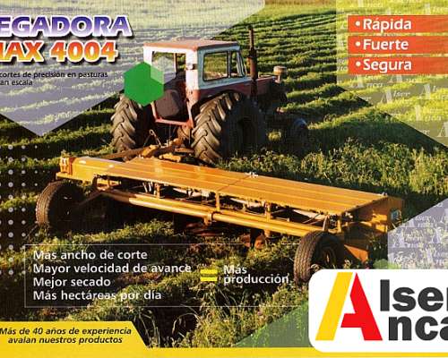 Segadora MAX 4004 - 4 Mts de Corte - Cardanica Alser Anca