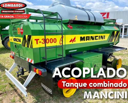 Acoplado Tanque Combinado Mancini 3000lts - Disponible