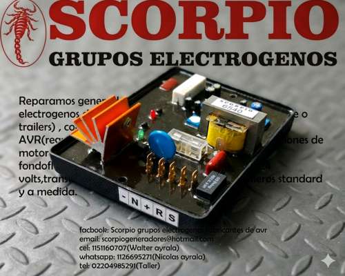 Avr 6 Amper para Generadores con Exitatris Rotante