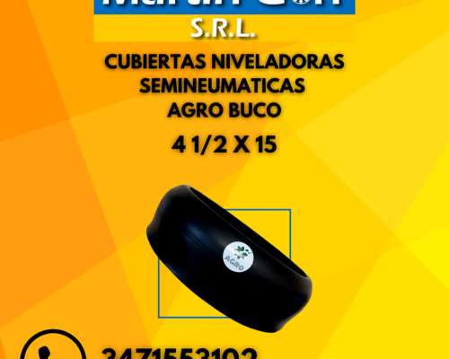 Cubiertas Niveladoras Semineumaticas Agro Buco