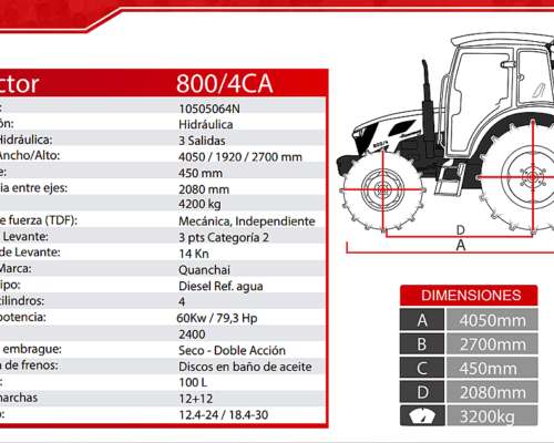 Tractor Hannomag 800/4 CA