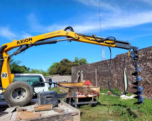 Hoyadora Hidráulica LF Adapt. a Palas, Gruas, Minicargadoras