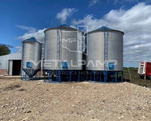 Silo Aéreo 50 TN Metalpamp. Silos para Cereal