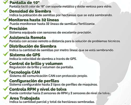 Monitor de Siembra de Precisión AG Field - 20 Líneas