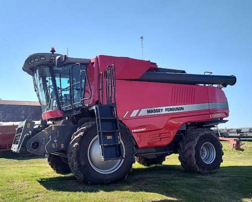 Cosechadora Massey Ferguson 9895 con Plataforma Draper de 45