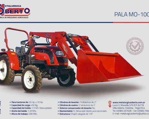 Pala Frontal MO 100 Metalurgica Oberto