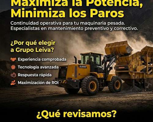 Mecánica Especializada en Maquinaria China: Xcmg, Sem, ETC