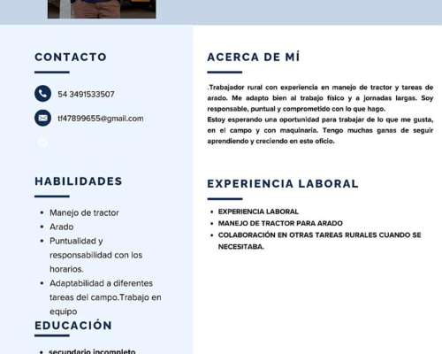 Hola, Cómo Están Estoy Buscando Trabajo en el Campo