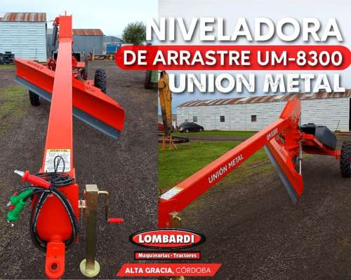 Niveladora de Arrastre Unión Metal UM-8300 Disponible