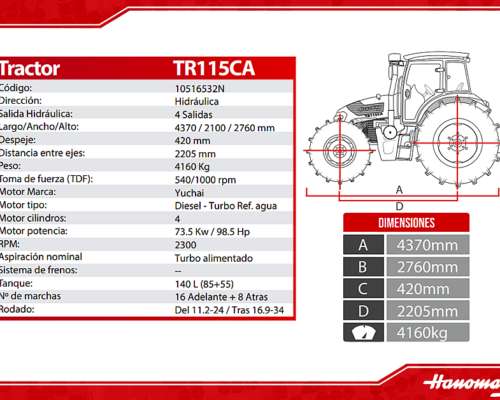 Tractor Hanomag TR 145c