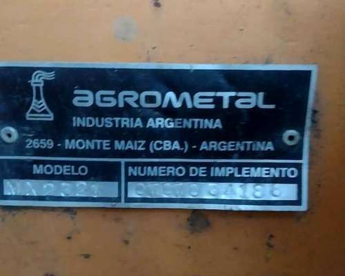 Sembradora Agrometal MX de 23 a 21 cm Grano Fino