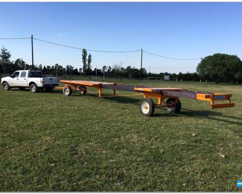 Acoplado Rural Playo Extensible Porta Tubos, Postes, Caños