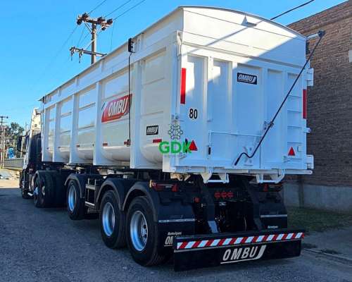 Batea Volcadora Trasera 3 Ejes 46 M3. Ombu