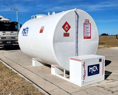 Tanque Horizontal 10.000 Litros con Kit de Carga + Gabinete