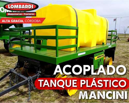 Acoplado Tanque Plástico 4500lts Mancini