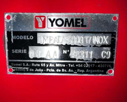 Fertilizadora Yomel 5000 Lts Acero Inoxidable