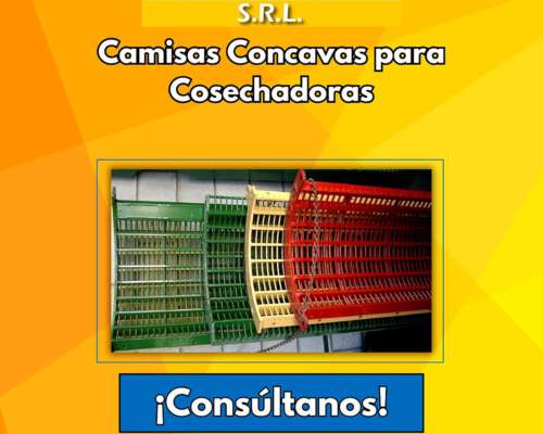 Camisas Concavas para Cosechadoras Envíos a Todo el País