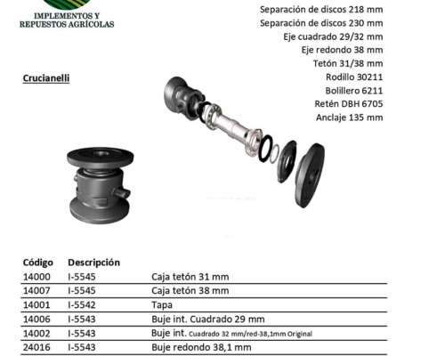 Caja de Rastra Crucianelli