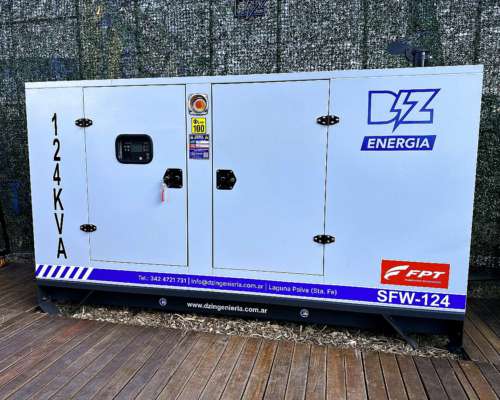 Grupo Electrógeno FPT Iveco 124 KVA (cabinado)