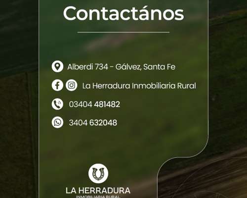 Gálvez 9 Has. Agrícolas. Campo en Venta. Oportunidad