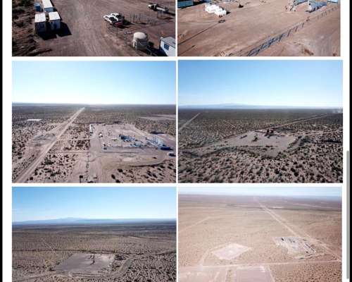 Campo con Pozos Petroleros en Argentina