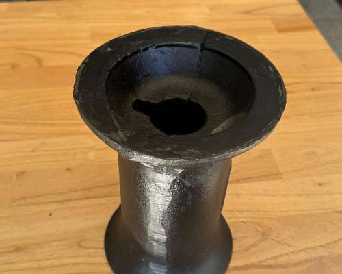Carretel Acero Fundido 225mm Eje 42mm