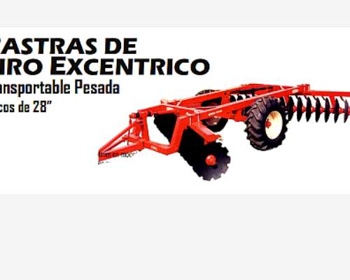 Rastra Excentrica Dolzani Transportable Pesadas Discos de 28